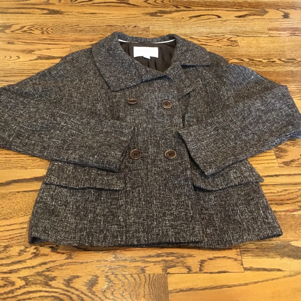 EUC Banana Republic Wool Blend Short Pea Coat, 4